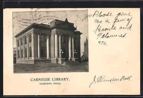 AK Cleburne, TX, Carnegie Library