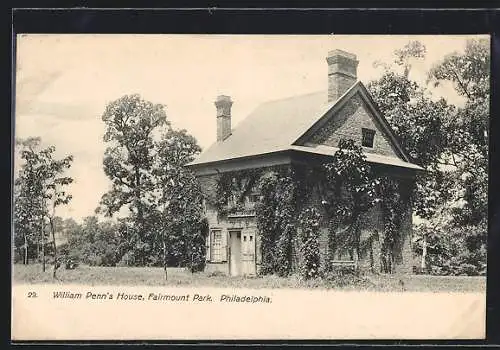 AK Philadelphia, PA, William Penn`s House, Fairmount Park