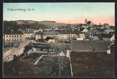 AK Schwertberg /Ob.-Oe., Ortsansicht aus der Vogelschau