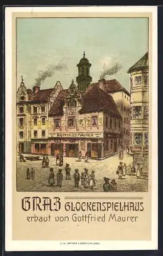 AK Graz, Glockenspielhaus von Gottfried Maurer