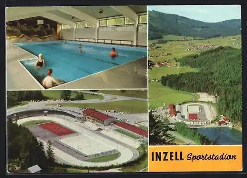 AK Inzell /Obb., Eissport-Stadion mit Hallenbad