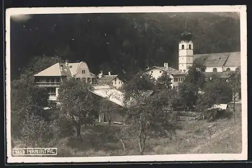 AK Kramsach /Tirol, Mariatal, Ortspartie mit Kirche