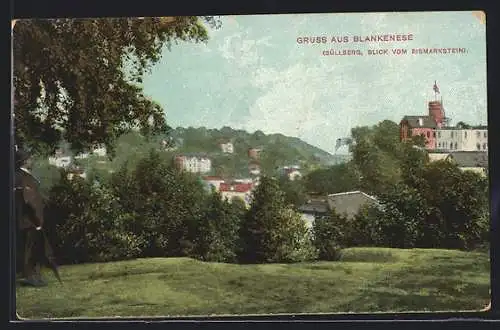 AK Hamburg-Blankenese, Blick vom Bismarkstein