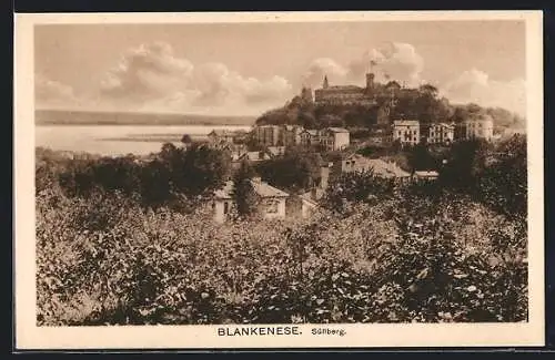 AK Hamburg-Blankenese, Blick zum Süllberg