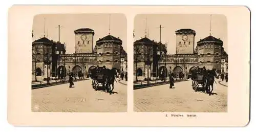 Stereo-Fotografie NPG, Berlin, Ansicht München, Blick nach dem Isartor