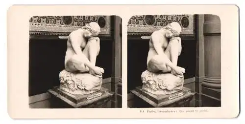 Stereo-Fotografie NPG, Berlin, Ansicht Paris, Luxembourg: Eve avant le peche