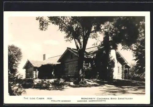 AK Andover, MA, Log Cabin in the Moncrieff Cochran Bird Sanctuary