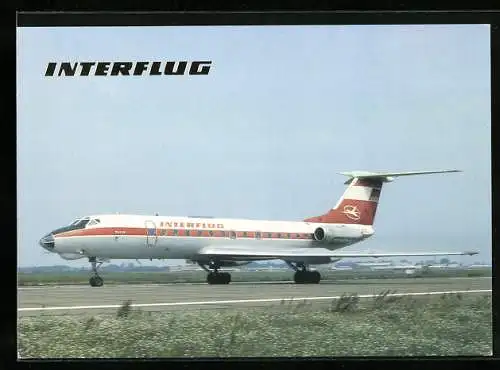 AK Flugzeug, Interflug, TU-134 am Boden, Sitzplätze 76