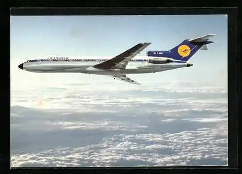 AK Lufthansa, Boeing 727, Europa Jet über den Wolken