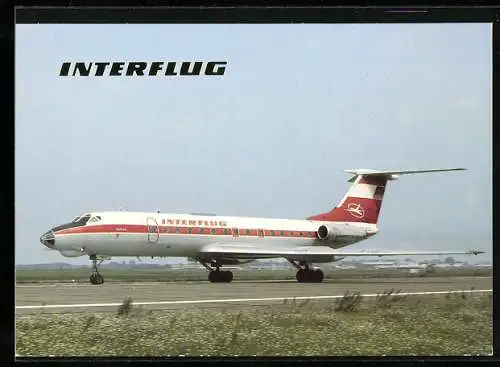 AK Flugzeug, Interflug, TU-134 am Boden, Sitzplätze 76