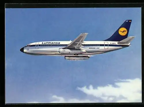 AK Boeing 737 City Jet der Lufthansa über den Wolken