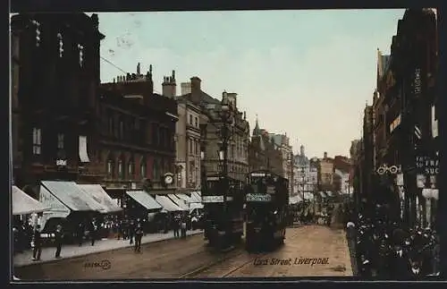 AK Liverpool, Lord Street, Strassenbahn