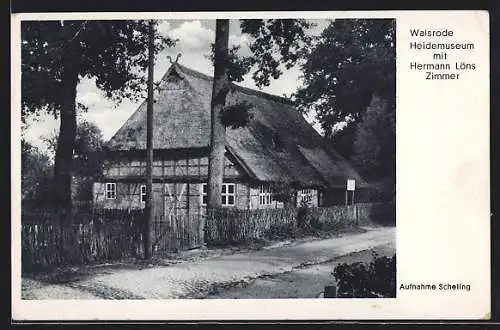 AK Walsrode, Heidemuseum mit Hermann Löns Zimmer