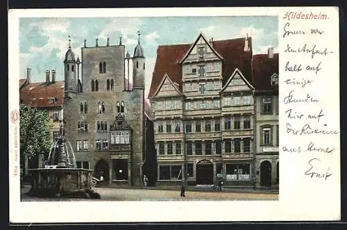 AK Hildesheim, Tempelherrenhaus u. Wedekind