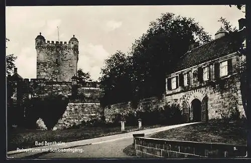 AK Bad Bentheim, Pulverturm mit Schlosseingang