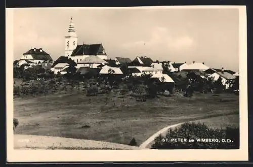 AK St. Peter am Wimberg, Ortsansicht mit Kirche