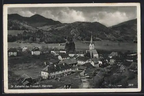 AK Friesach /Kärnten, St. Salvator, Totalansicht