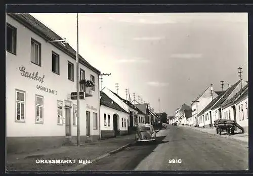 AK Drassmarkt, Strassenpartie mit Gasthof Gabriel Janits