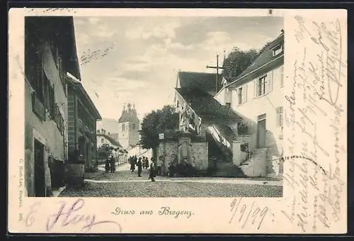 AK Bregenz, Der Aufgang zum Kapuziner-Kloster