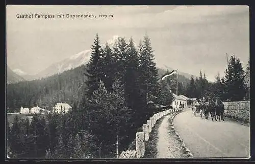 AK Fernpass, Gasthof Fernpass mit Dependancen