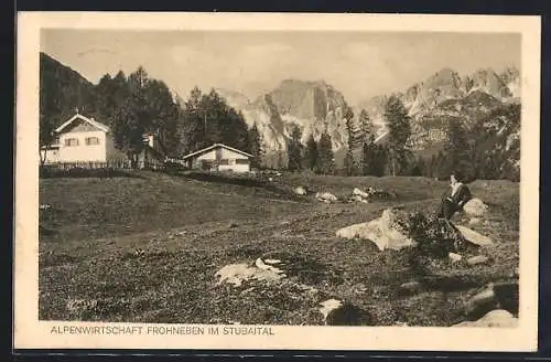 AK Jenbach, Alpengasthof Frohneben im Stubaital