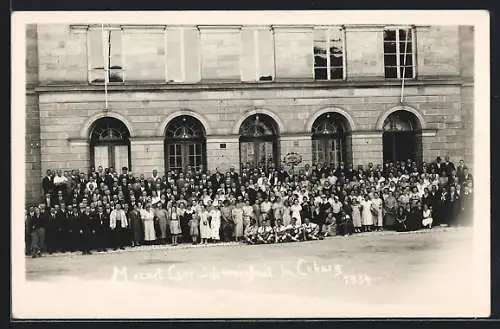 Foto-AK Coburg, Mozart-Chor Schweinfurt zu Besuch 1934