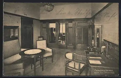 AK Braunschweig, Park-Hotel, Dir. Karl Kalms, Fremdenzimmer