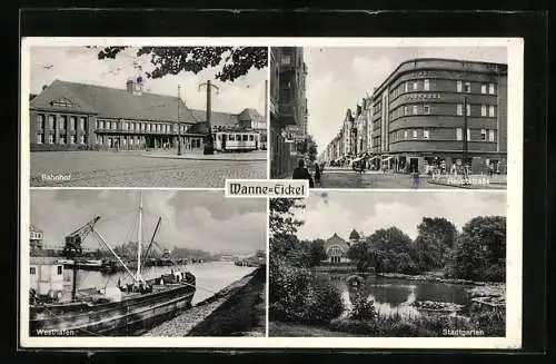 AK Wanne-Eickel, Bahnhof, Westhafen, Hauptstrasse