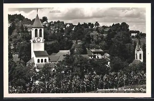 AK Eichgraben /N.-Oe., Ortsansicht mit Kirche