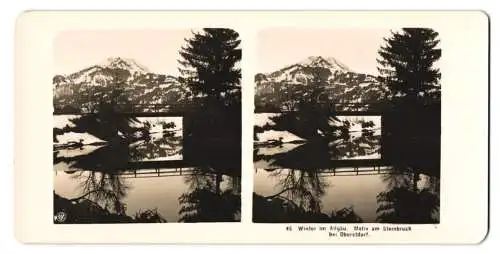 Stereo-Fotografie NPG, Berlin, Ansicht Oberstdorf, Winter im Steinbruch