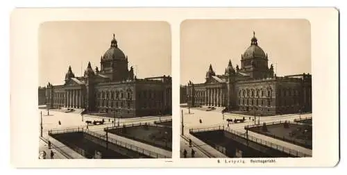 Stereo-Fotografie NPG, Berlin, Ansicht Leipzig, Blick auf das Reichsgerichts Gebäude