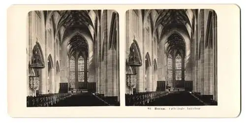 Stereo-Fotografie NPG, Berlin, Ansicht Berne, Cathedrale Interieur