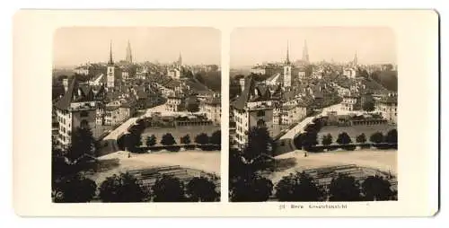 Stereo-Fotografie NPG, Berlin, Ansicht Bern, Gesamtansicht mit Brücke