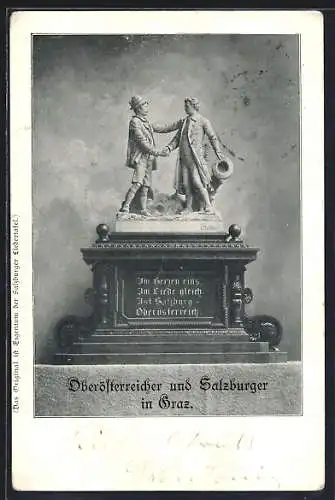 AK Graz, Denkmal Oberösterreicher und Salzburger