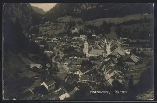 AK Eisenkappel /Kärnten, Teilansicht mit Kirche