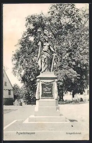 AK Aglasterhausen, Blick auf das Kriegerdenkmal