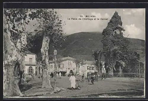 AK Miliana, La Place de l`Horloge et le Zaccar