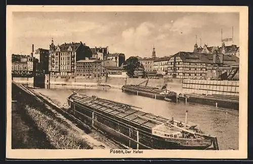 AK Posen, Frachtkähne im Hafen