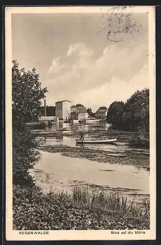 AK Regenwalde, Blick auf die Mühle