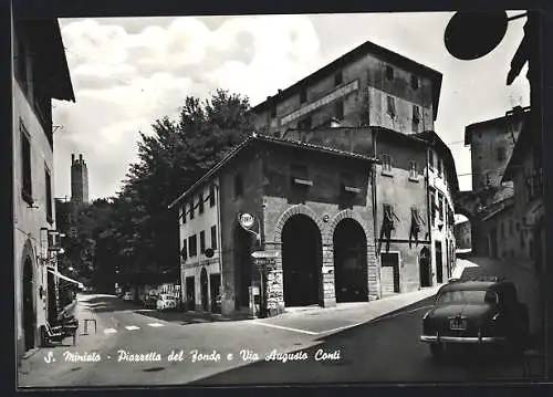 AK San Miniato, Piazzetta del Fonda e Via Augusto Conti