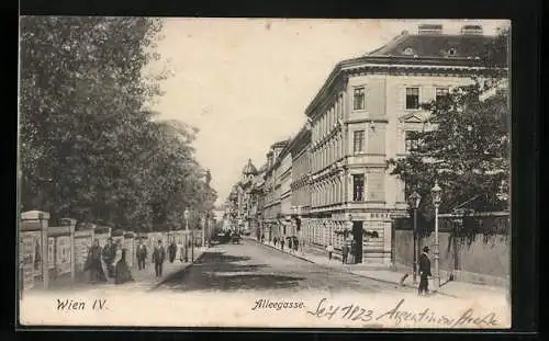 AK Wien, Gasthaus in der Alleegasse