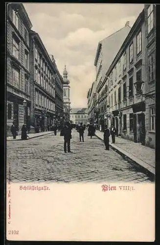 AK Wien, Passanten in der Schlösselgasse