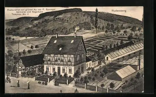 AK Rudersberg, Gasthaus zur grünen Au