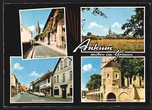 AK Ankum, Artländer Dom, Hauptstrasse, Kriegergedächtniskapelle