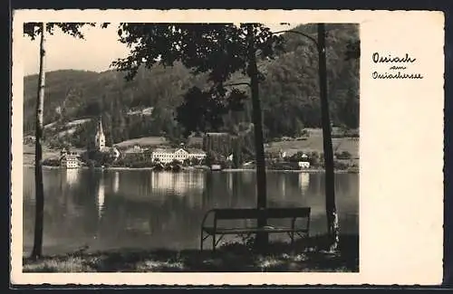 AK Ossiach am Ossiachersee, Panorama mit Kirche