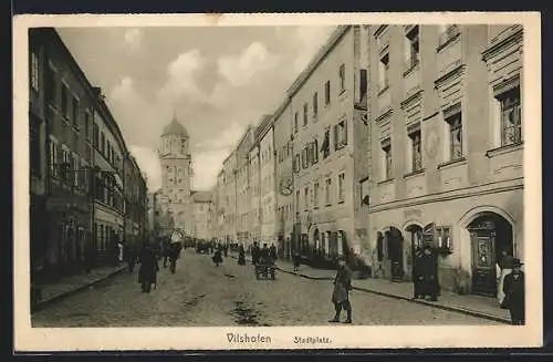 AK Vilshofen, Partie am Stadtplatz