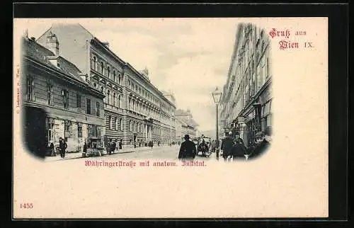 AK Wien, Währingerstrasse mit anatom. Institut