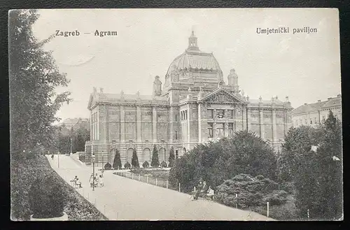 Zagreb Agram Umjetnički paviljon Kunstpavillon Kroatien Jugoslawien 600120A TH D