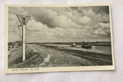 AK, Husum, Nordsee, Am Deich, Schleswig Holstein (110260 BW)