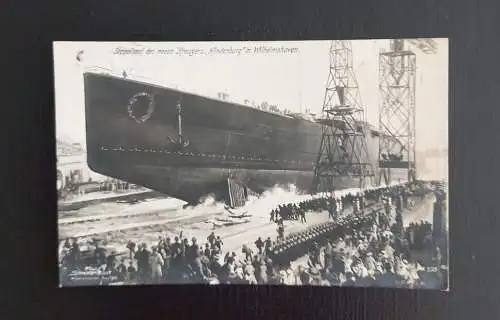 Stapellauf Des Neuen Kreuzers Hindenburg In Wilhelmshaven 7432 Ga